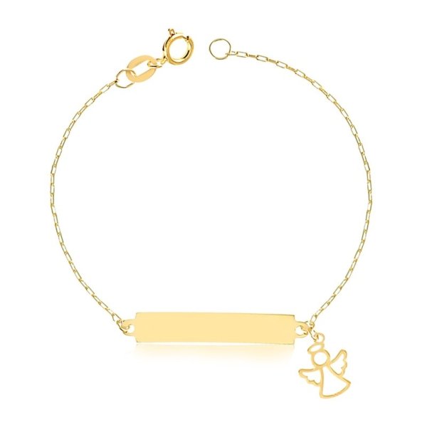 Pulseira Cartier com Placa e Anjo